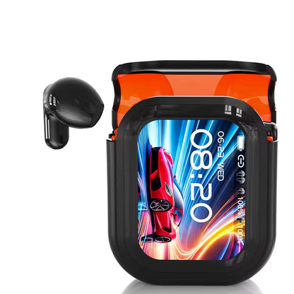 Bluetooth 5.4 Earphones LED Display High Fidelity Waterproof Wireless Earphones | Suitable for Office, Sports, Study and Audio Calls | Built-in Microphone | Earphones